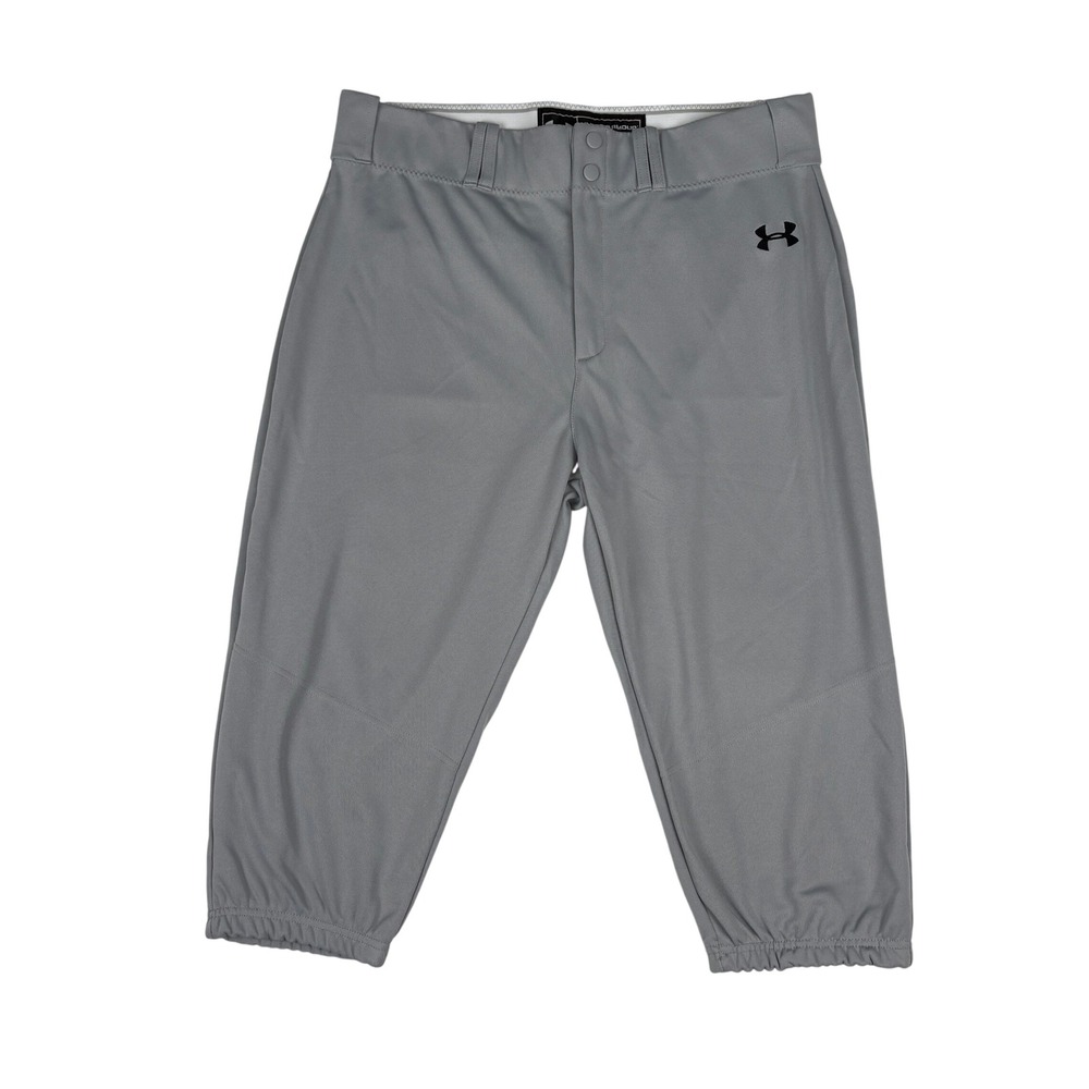 Under Armour Baseball‎ Knicker Pants Mens XL Gray Elastic Cuff Athletic Training